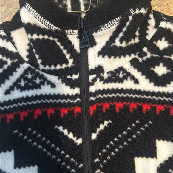 LRL Ralph Lauren Black, White & Red Patterned Jacket - Picture 5 of 10